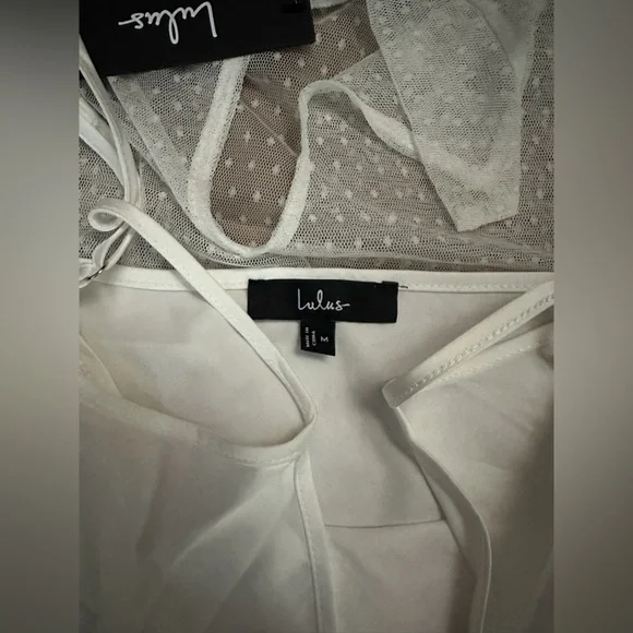 Lulus Immaculate Charisma White Mesh Feather Long Sleeve
Mini Dress - Picture 5 of 5